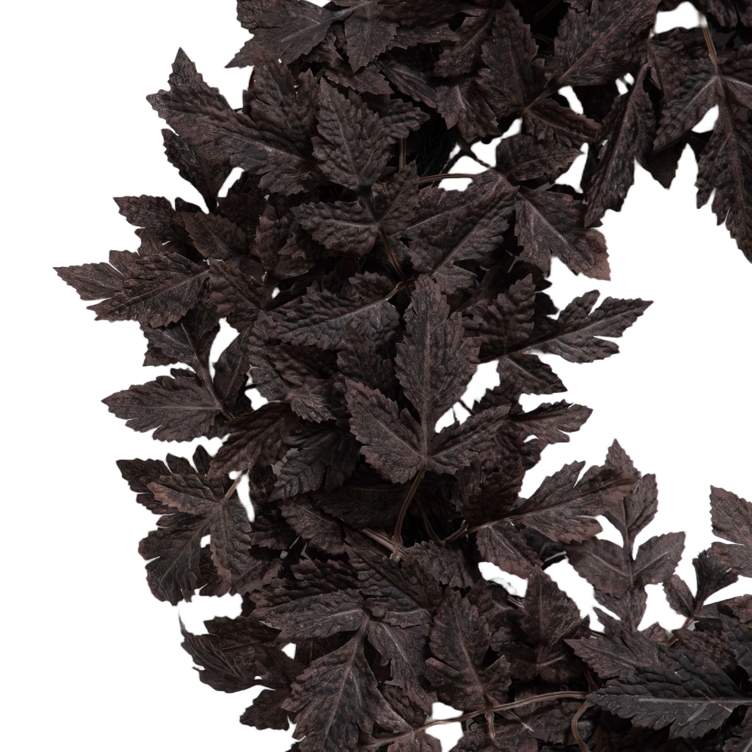 My Texas House Halloween Layered Foliage Wreath, Plum, 24" - Image 3